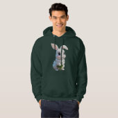 Adorable Bunny Hoodie Cute White Rabbit Design (Voorkant volledig)