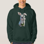 Adorable Bunny Hoodie Cute White Rabbit Design (Voorkant)