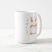 Adorable Bunny Star Mug Kawaii Animal Coffee Cup Koffiemok (Voorkant rechts)