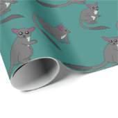 Adorable Bushbabies Illustration Cadeaupapier (Rol Hoek)
