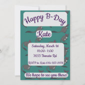 Adorable Bushbabies Illustration Happy Birthday Kaart (Voorkant)