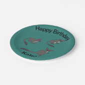 Adorable Bushbabies Illustration Papieren Bordje (Gekanteld)