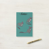 Adorable Bushbabies Illustration Post-it® Notes (Op bureau)