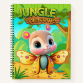 Adorable Butterfly Insect Girly Forest Animal 🦋 Notitieboek (Voorkant)