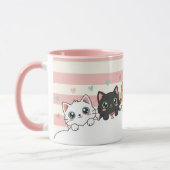 Adorable Cartoon Cat Coffee Cup Mok (Links)