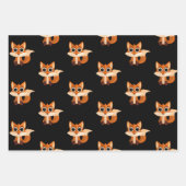 Adorable Cartoon Fox Gift Inpakpapier Vel (Voorkant 2)
