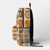 Adorable Cartoon Kitten Faces Backpack Bedrukte Rugzak (Rechts)