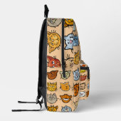 Adorable Cartoon Kitten Faces Backpack Bedrukte Rugzak (Links)