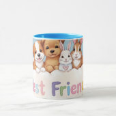 Adorable Cat Best Friends Forever Mok (Midden)