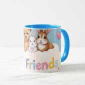 Adorable Cat Best Friends Forever Mok (Voorkant rechts)