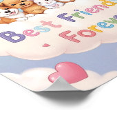 Adorable Cat Best Friends Forever Poster (Hoek)