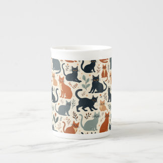 Adorable Cat Character Mug Porselein Kop