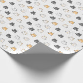 Adorable Cat Gift Wrap for All Occasions Cadeaupapier (Hoek)