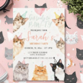 adorable Cat kids Birthday Kaart