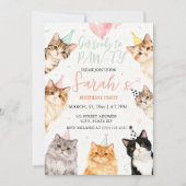 adorable Cat kids Birthday Kaart (Voorkant)