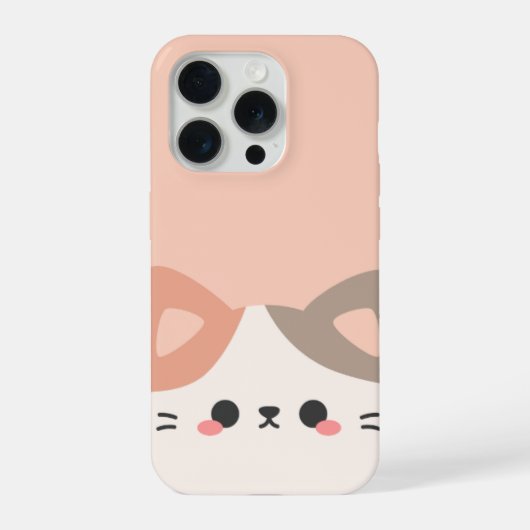 Adorable Cat Phone Case – Trendy Animal Lover  iPhone Hoesje (Achterkant)