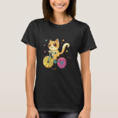 Adorable Cat Riding a Bike  Playful & Charming Ill T-shirt (Voorkant)