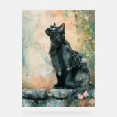 ADORABLE CAT WATERCOLOR ILLUSTRATION ACRYL BORD (Voorkant)
