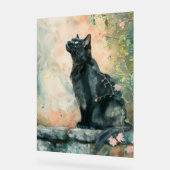 ADORABLE CAT WATERCOLOR ILLUSTRATION ACRYL BORD (Hoek)
