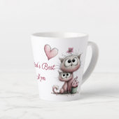 Adorable Cats Illustrations Latte Mug Mok (Rechterhoek)