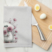 Adorable Cats Meow Kitchen Towel Theedoek (Quarter Fold)