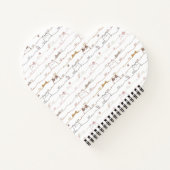 Adorable Cats Peeking Over Hearts  Notitieboek (Achterkant)