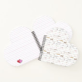 Adorable Cats Peeking Over Hearts  Notitieboek (Binnen)