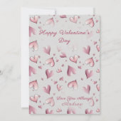 Adorable Cats Valentines Day Greeting Card Kaart (Achterkant)