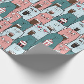 Adorable Cats Wrapping Paper Cadeaupapier (Hoek)
