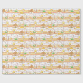 Adorable Cats Wrapping Paper Cadeaupapier (Vlak)