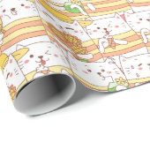 Adorable Cats Wrapping Paper Cadeaupapier (Rol Hoek)
