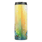 Adorable Chibi Sea Turtle Under the Sea Thermosbeker (Achterkant)