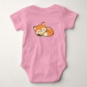 Adorable Chibi Vos Slaapzak Baby Body Romper (Achterkant)
