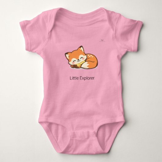 Adorable Chibi Vos Slaapzak Baby Body Romper (Voorkant)
