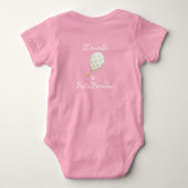 Adorable Christian Lamb Foral Balloon Scripture Romper (Achterkant)