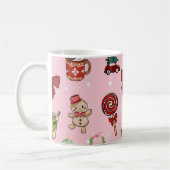 Adorable Christmas Candy and Cocoa Pattern Koffiemok (Links)
