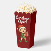 Adorable Christmas Elf with Gift Box Bedankdoosjes (Popped)