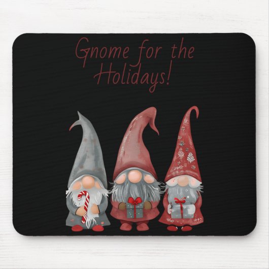 Adorable Christmas Gnomes With Holiday Cheer T Shi Muismat (Voorkant)