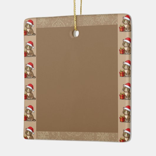Adorable Christmas Kitty Ornament with Gift (Links)