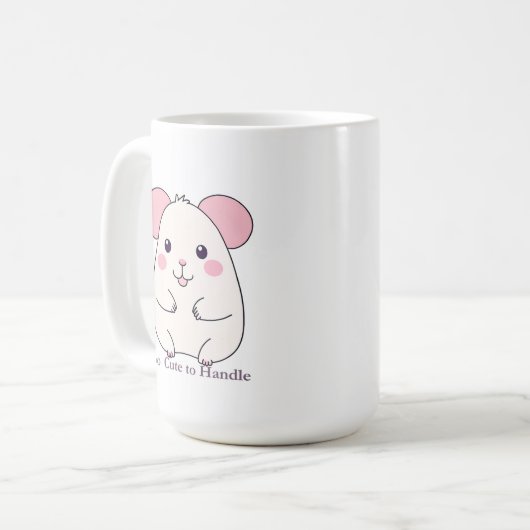 Adorable Chubby Mouse Koffiemok (Voorkant links)