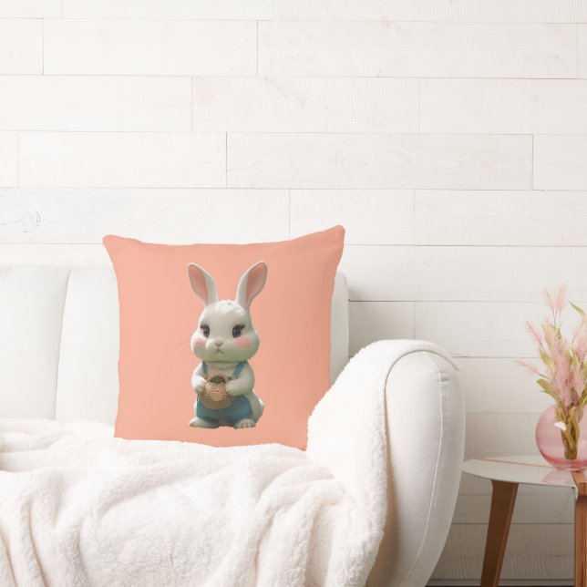 Adorable conejo jardinero kussen (Bank)