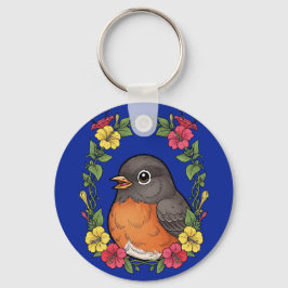 Adorable Connecticut Bird With Mirabilis Sleutelhanger