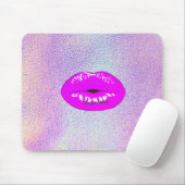 Adorable Cool Lips, Holografisch Muismat (Met muis)