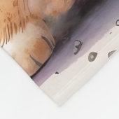 Adorable Corgi Puppy Dog Fleece Deken (Hoek)