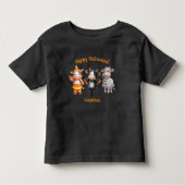 Adorable Cow Friends Fun Halloween Graphic Kinder Shirts (Voorkant)