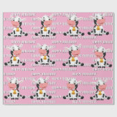  adorable cow print  cadeaupapier (Vlak)