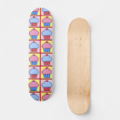 Adorable Cupcake Patroon Persoonlijk Skateboard (Voorkant)