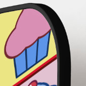 Adorable Cupcake Patroon Pickleball Paddle (Links Detail)