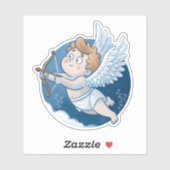 Adorable Cupid Valentine’s Day Sticker (Vel)