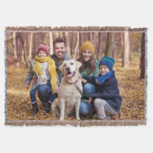 Adorable Custom Family Photo Woven Deken (Voorkant)